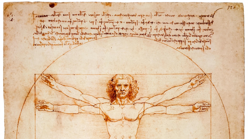 London Art Studies Leonardo da Vinci Vitruvian Man