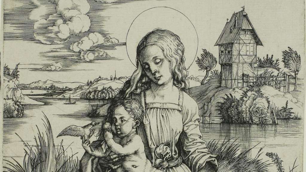 Madonna and the Monkey by Albrecht Dürer