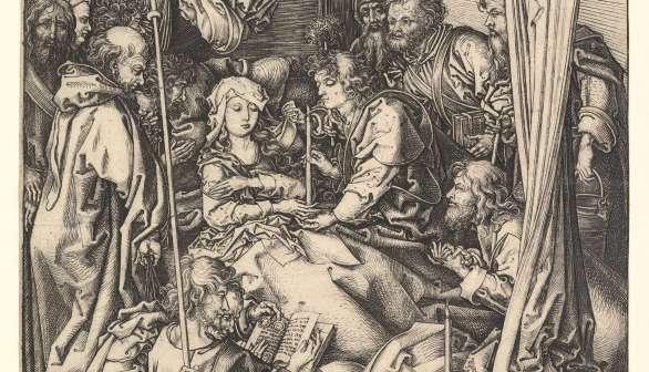 Death of the Virgin by Martin Schongauer