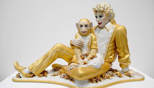 Michael Jackson and Bubbles by Jeff Koons
